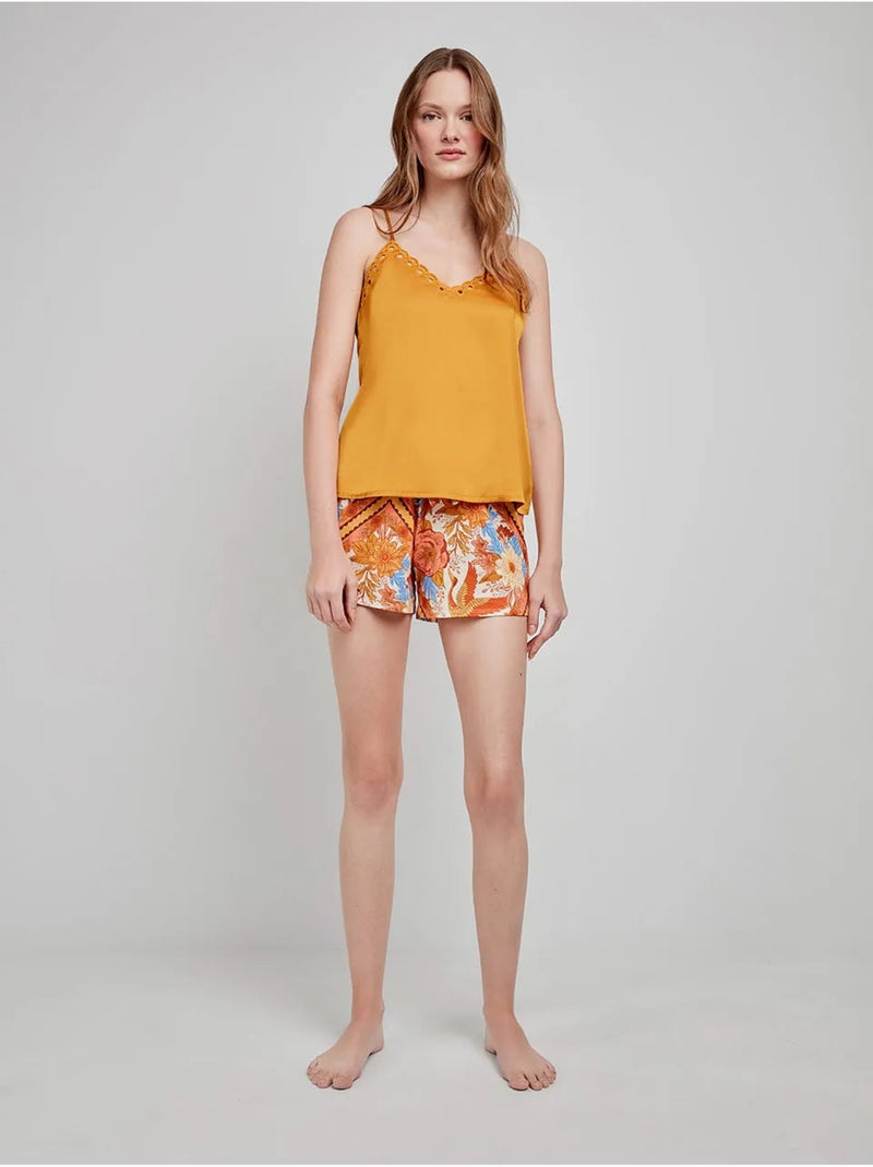 Korte broek met oosters patroon Multicolor - Kiabi