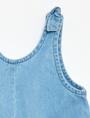 Korte denim jumpsuit