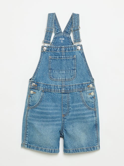 Korte denim tuinbroek - Kiabi