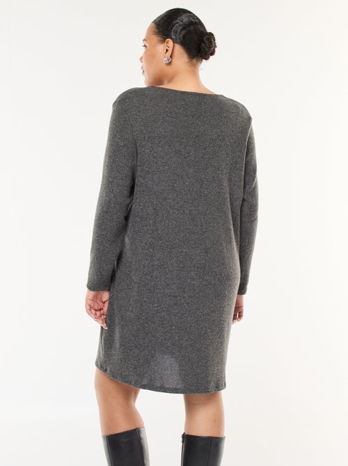 Korte, dikke, gebreide trui-jurk - Kiabi