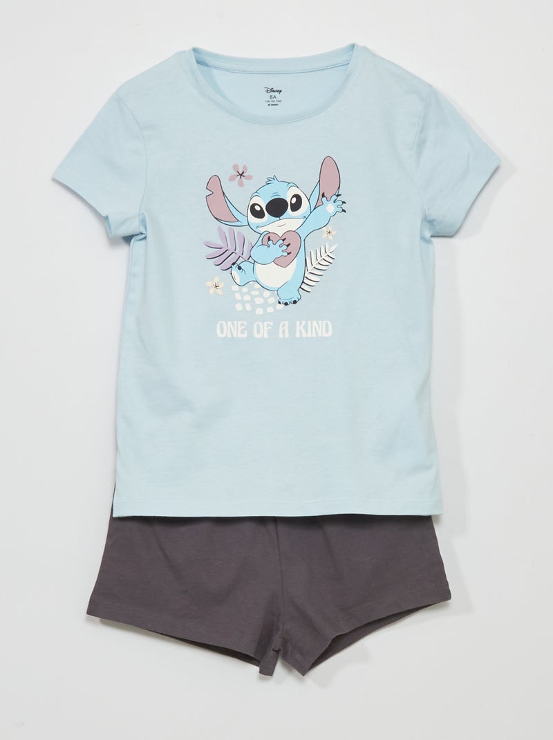Korte 'Disney'-pyjama - 2-delig BLAUW - Kiabi
