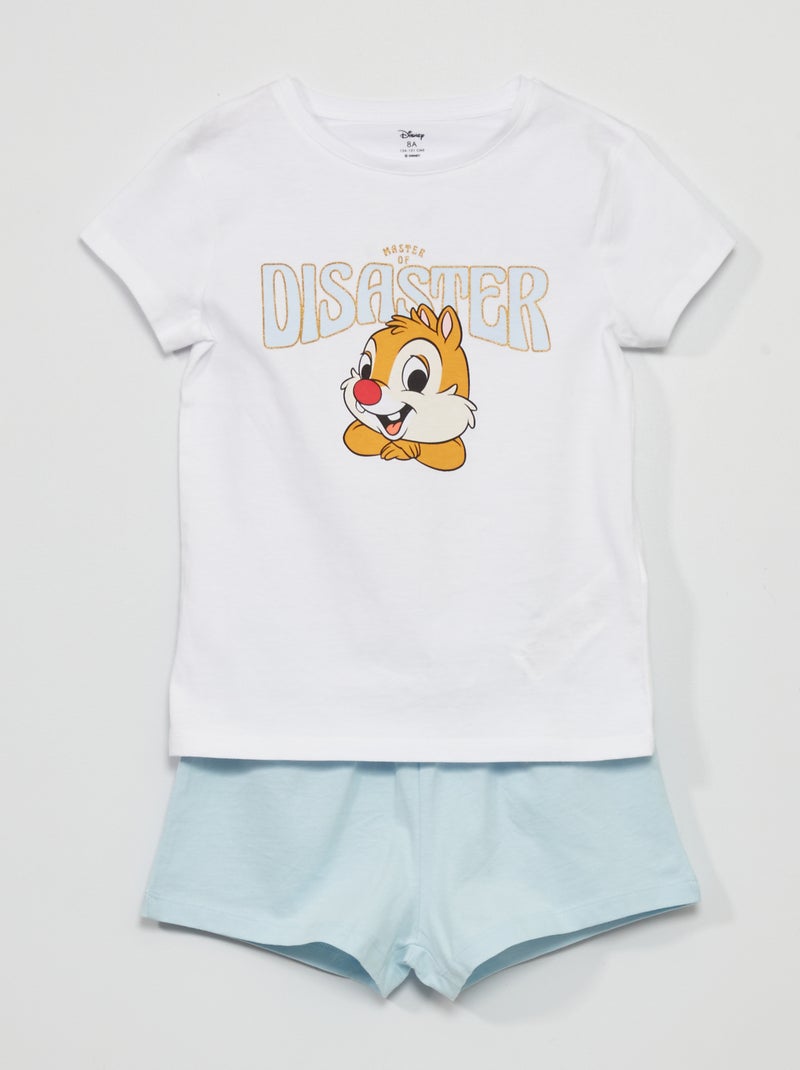 Korte 'Disney'-pyjama - 2-delig WIT - Kiabi