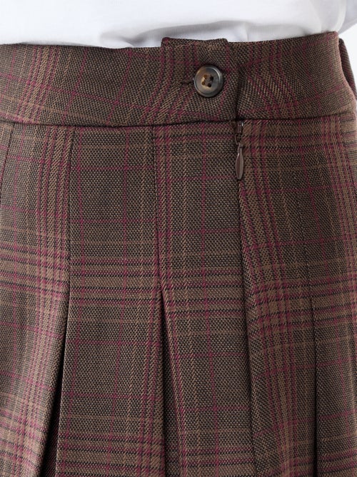 Korte geplooide rok met rits - Kiabi