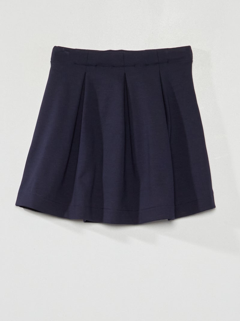 Korte, gerende rok BLAUW - Kiabi