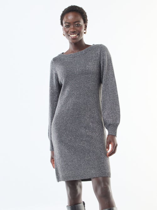 Korte, glanzende trui-jurk - Kiabi