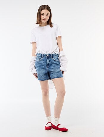 Korte high waist denim short