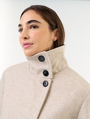 Korte jas met wollook
