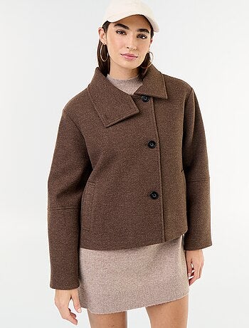 Korte jas met wollook