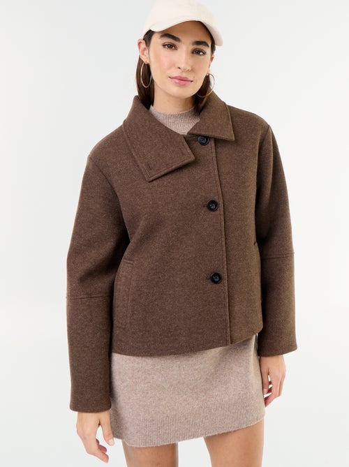 Korte jas met wollook - Kiabi