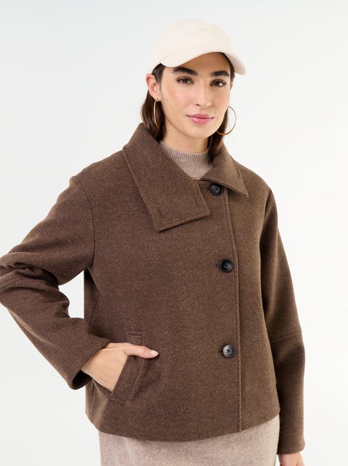 Korte jas met wollook - Kiabi