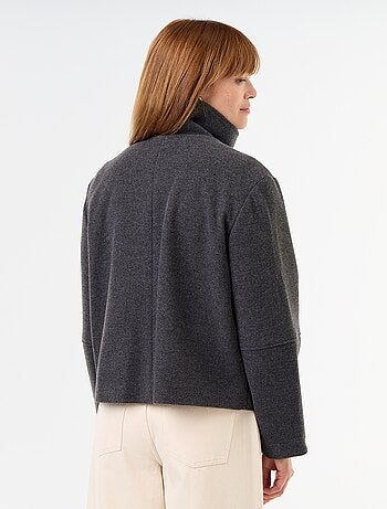 Korte jas met wollook