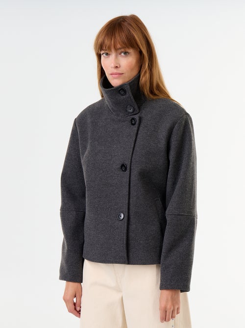 Korte jas met wollook - Kiabi