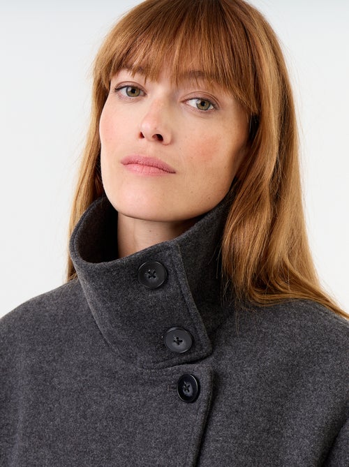 Korte jas met wollook - Kiabi