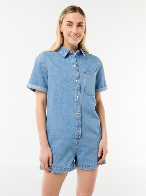 Korte jeans jumpsuit - Kiabi