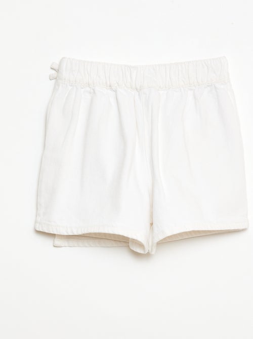 Korte jeans rok-short met knopen - Kiabi