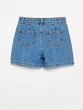 Korte jumpshort van spijkerstof