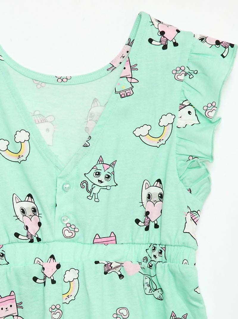 Korte jumpsuit 'Gabby's Poppenhuis' Groen - Kiabi