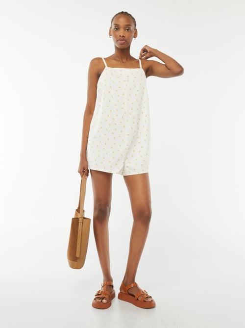 Korte jumpsuit met blote rug - Kiabi