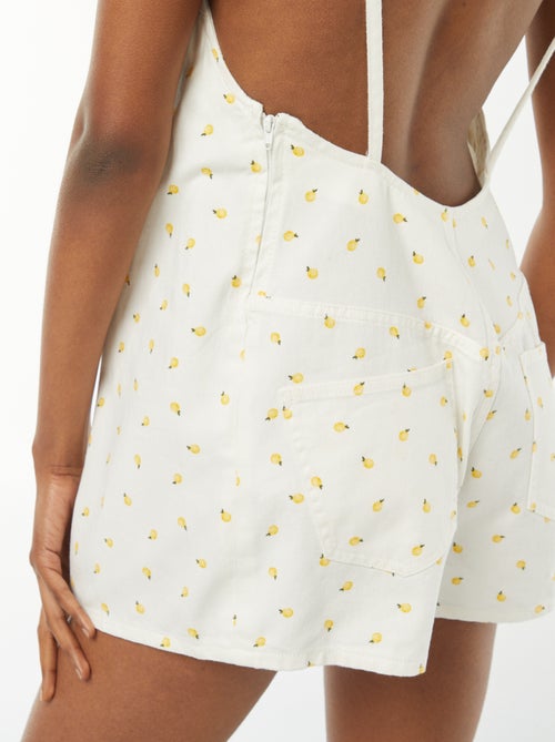 Korte jumpsuit met blote rug - Kiabi