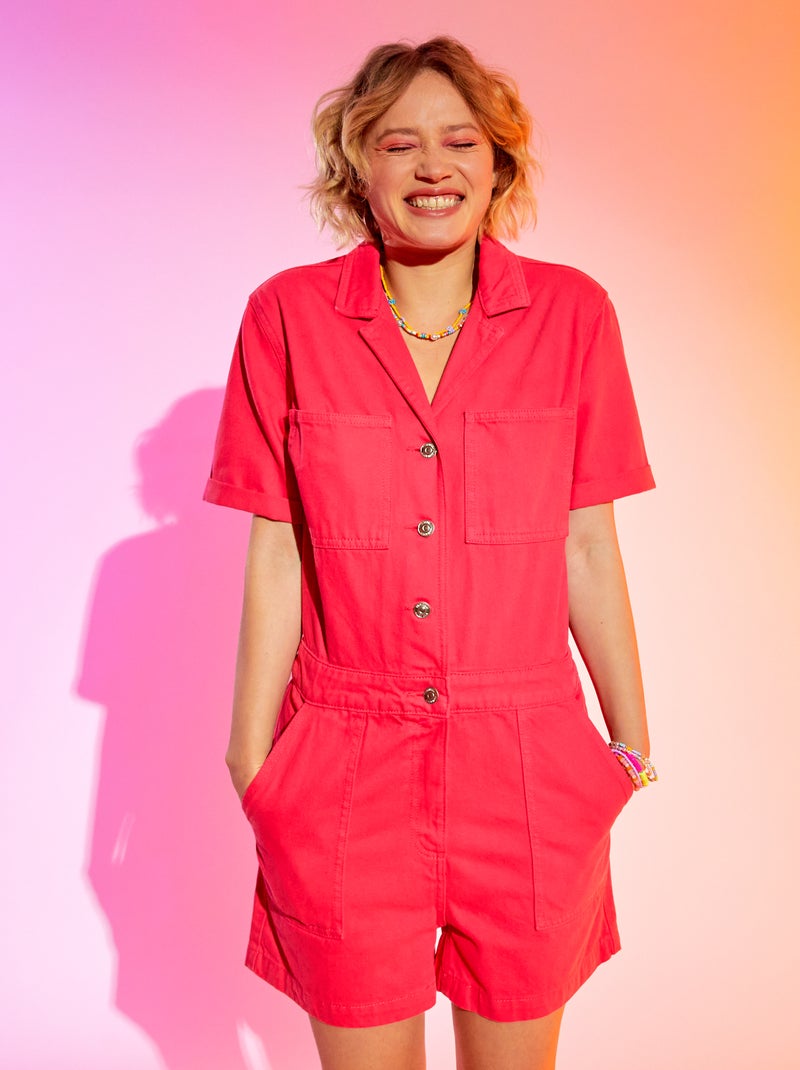 Korte jumpsuit van spijkerstof ROSE - Kiabi