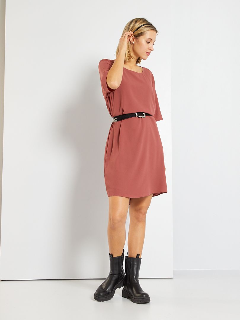ASOS DESIGN wrap mini dress with ruched waist