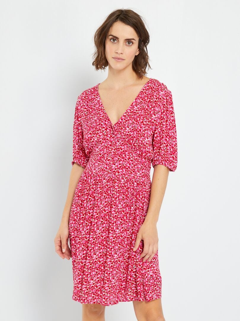 Korte jurk met bloemenprint ROSE - Kiabi