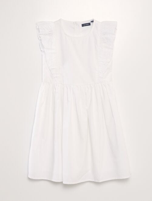 Korte jurk met borduursel - Kiabi