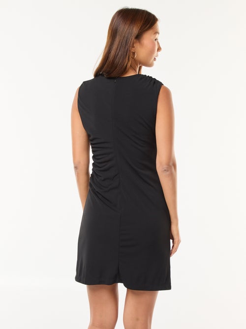 Korte jurk met gedrapeerd detail opzij - Kiabi