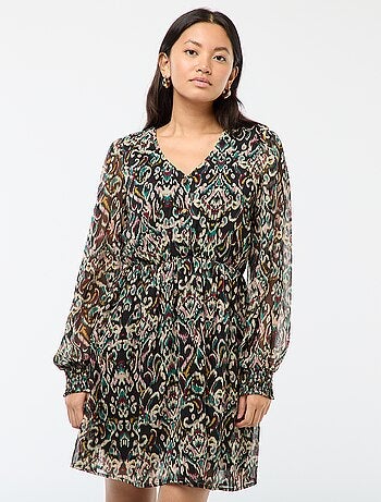 Korte jurk van voile 'JDY'