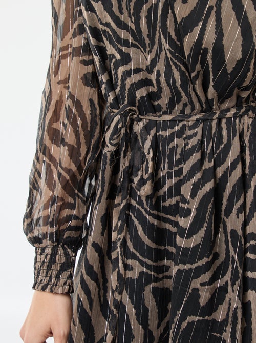 Korte jurk van voile met glansgaren 'JDY' - Kiabi