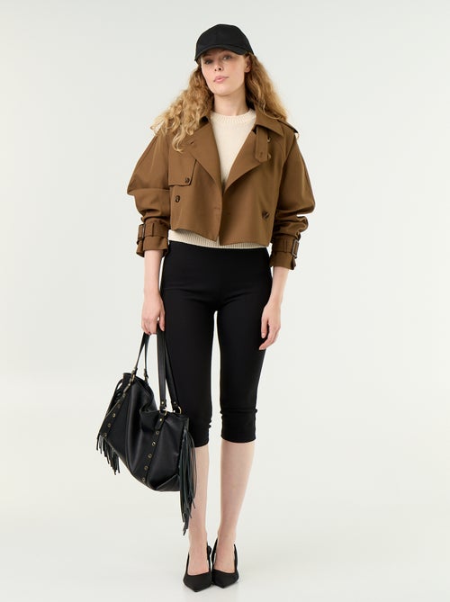 Korte katoenen trenchcoat - Kiabi
