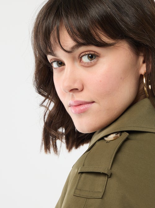 Korte katoenen trenchcoat - Kiabi