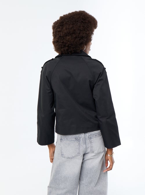 Korte katoenen trenchcoat - Kiabi