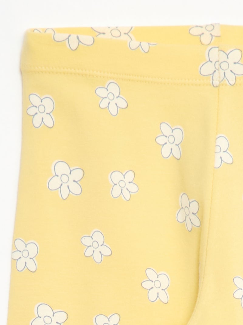 Korte legging met print Geel - Kiabi