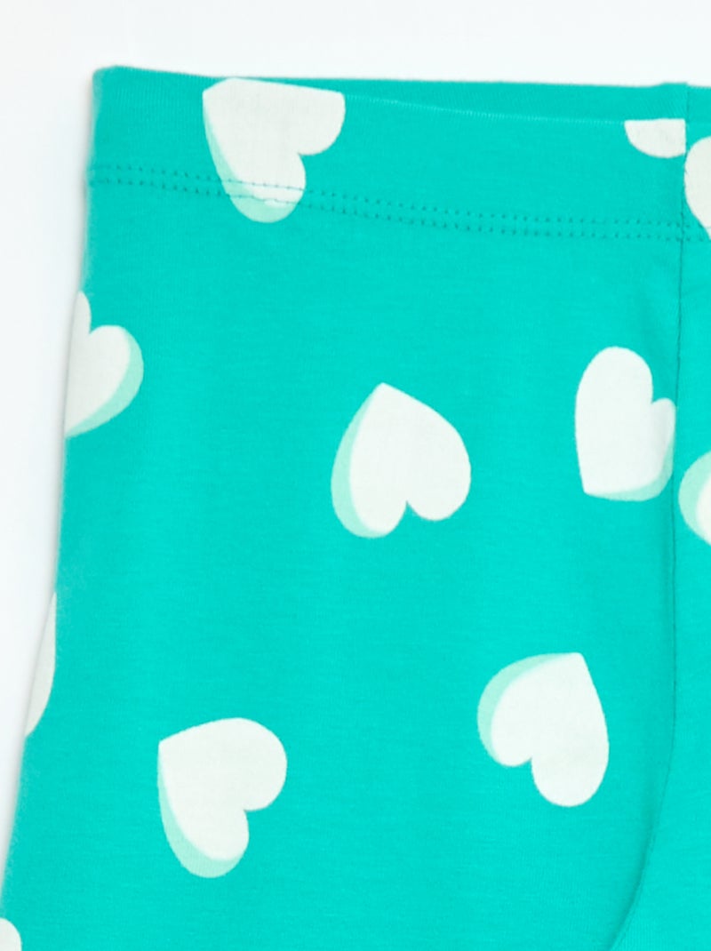 Korte legging met print Groen - Kiabi