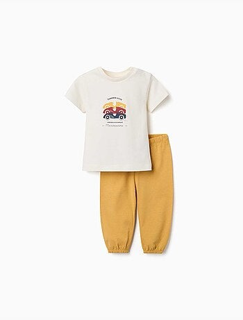 Korte mouwen pyjama met raceauto print