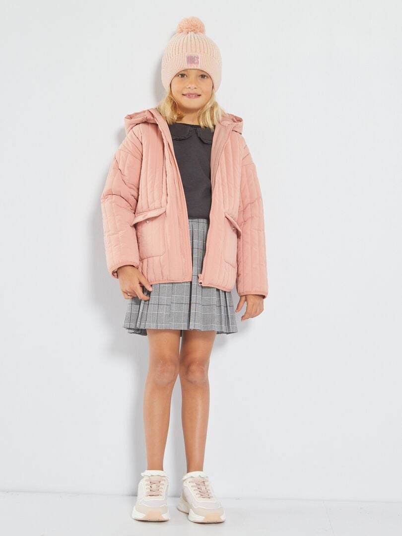 Comfortabele minirok met een elastische tailleband - zwart
