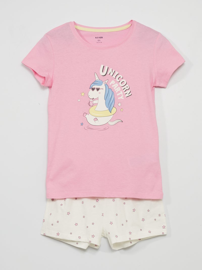 Korte pyjama - 2-delig ROSE - Kiabi