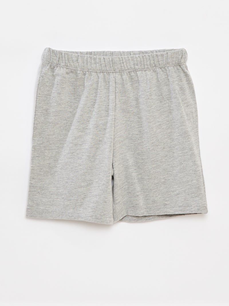 Korte pyjama - Mouwloos T-shirt + short - 2-delig GEEL - Kiabi