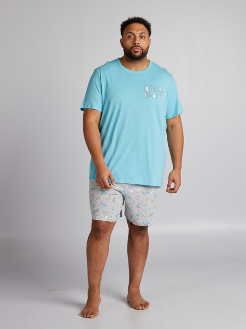 Korte pyjama - Short + T-shirt - 2-delig - Kiabi