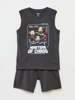 Korte pyjama - Singlet + short 'Minions' - 2-delig