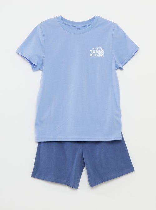 Korte pyjama - T-shirt met print + short - 2-delig - Kiabi