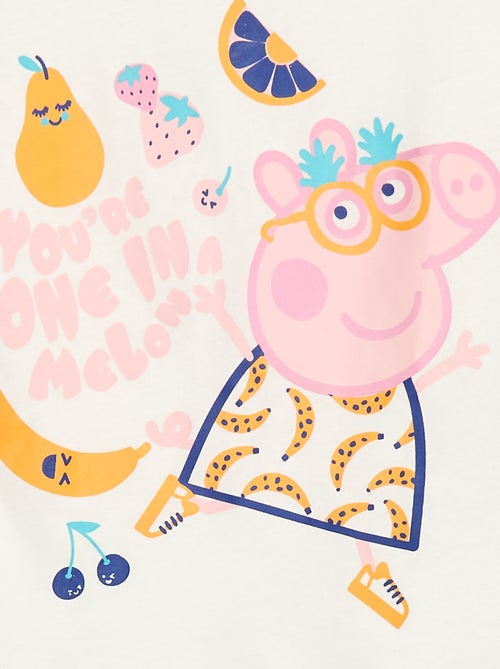 Korte pyjama - T-shirt + short 'Peppa Pig' - 2-delig - Kiabi