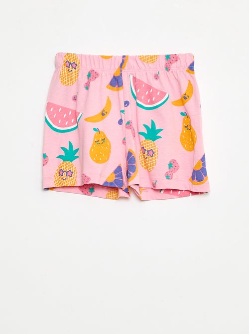 Korte pyjama - T-shirt + short 'Peppa Pig' - 2-delig - Kiabi