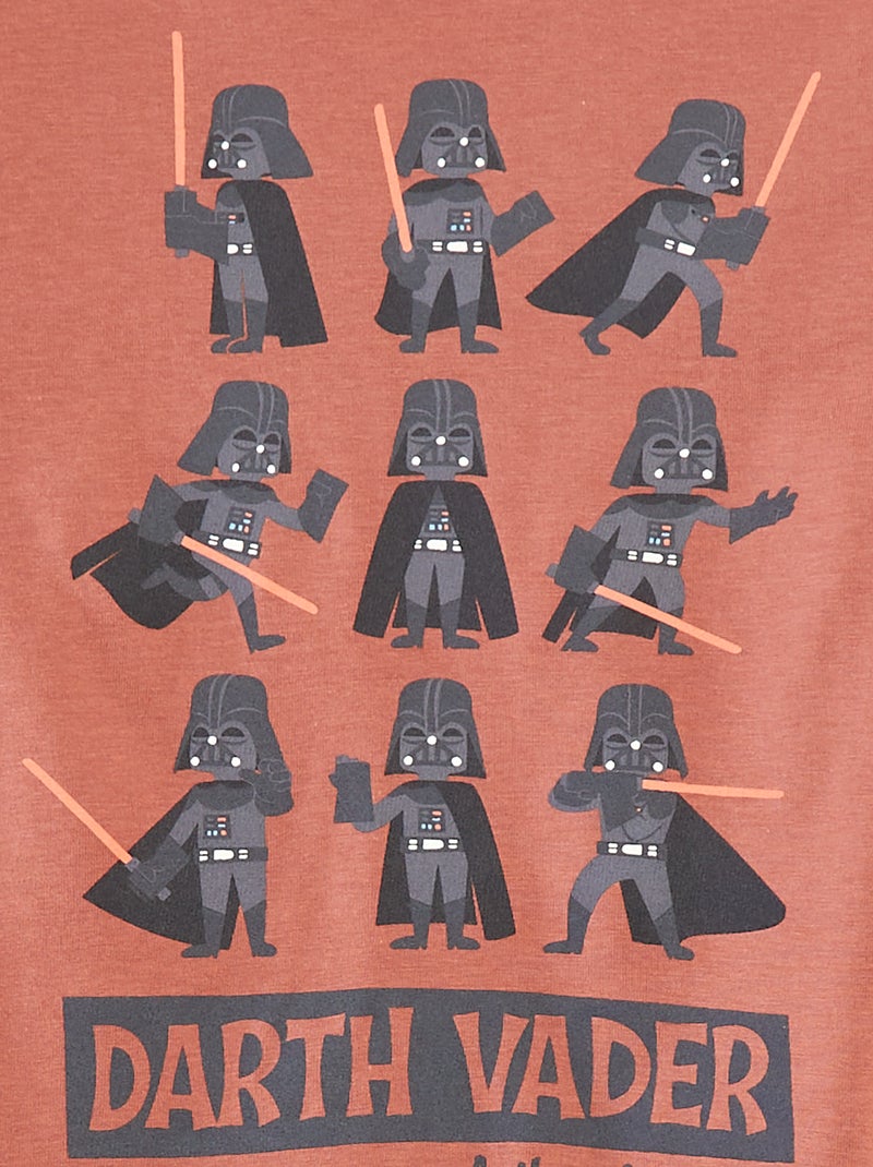 Korte pyjama - T-shirt + short 'Star Wars' - 2-delig Bruin - Kiabi