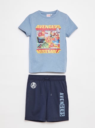 Korte pyjama 'Avengers' - 2-delig