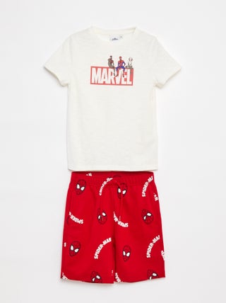 Korte pyjama 'Avengers' - 2-delig