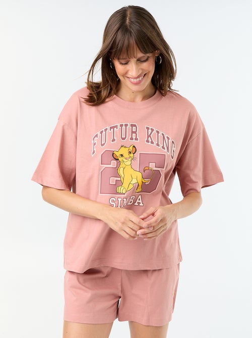 Korte pyjama 'De Leeuwenkoning' - 2-delig - Kiabi