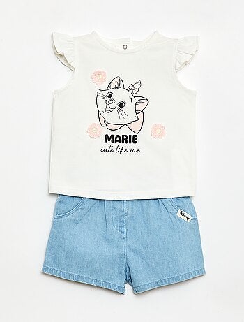 Korte pyjama 'Disney' 'Marie' - 2-delig