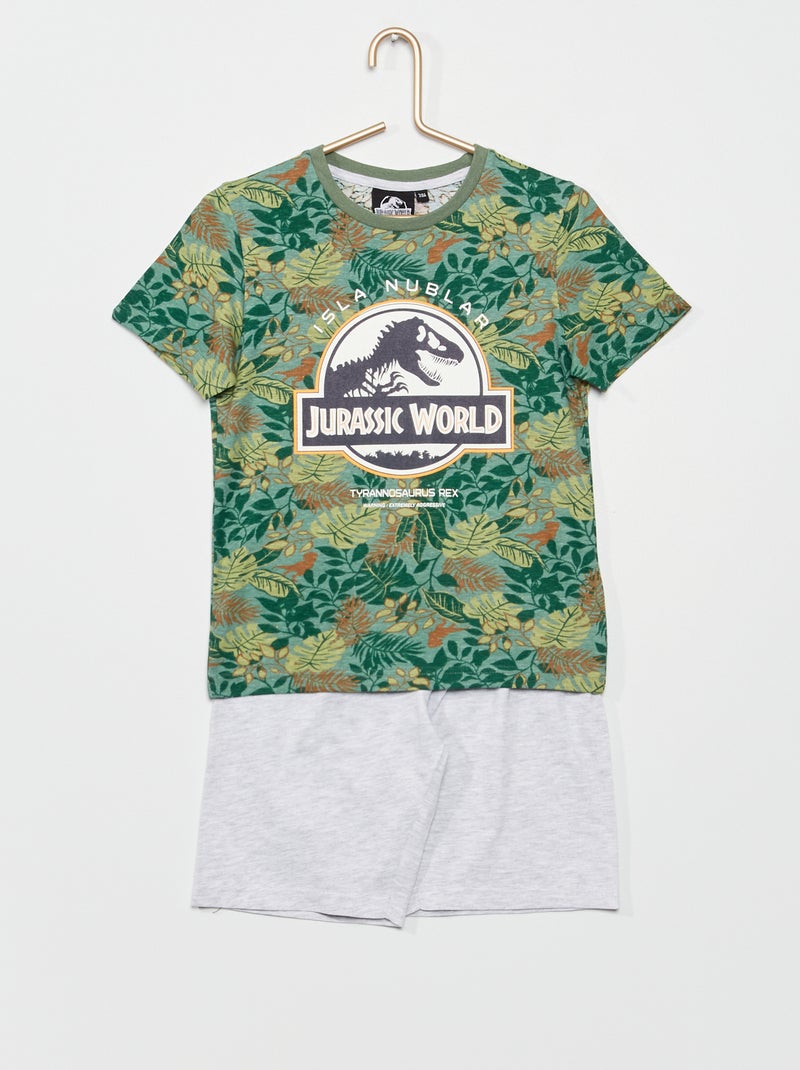 Korte pyjama 'Jurassic Park' - 2-delig BIEGE - Kiabi